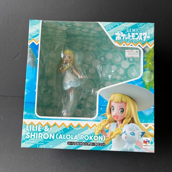 Anime figure MegaHouse G.E.M. Pokemon Series Lillie Shiron Alola Rokon Figure - Picture 3 of 12